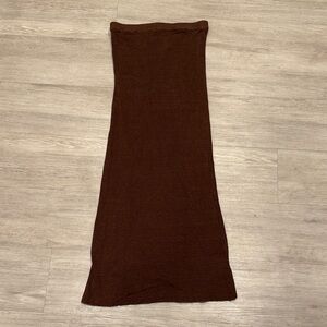Venroy Brown Maxi Skirt